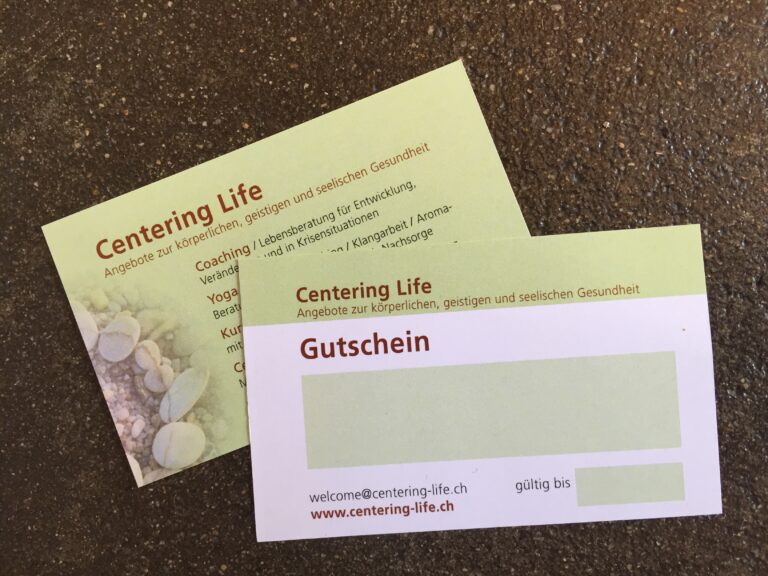 Gutschein Centering Life